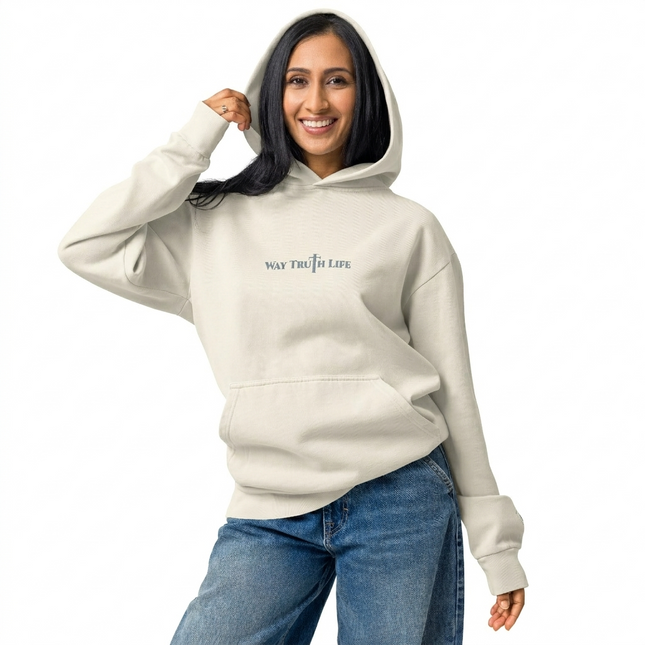 New Way Truth Life Urban Garment-Dyed Hoodie Dark
