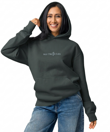 New Way Truth Life Urban Garment-Dyed Hoodie Dark