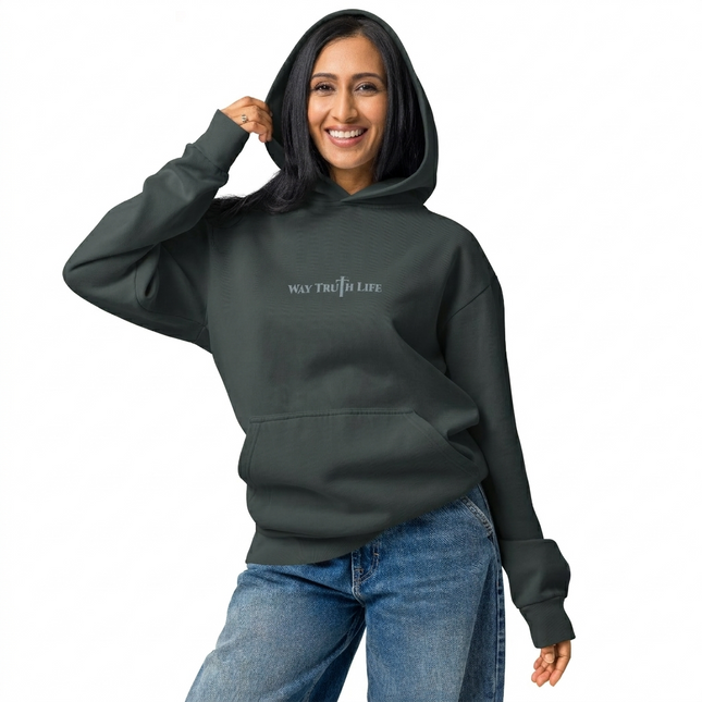 New Way Truth Life Urban Garment-Dyed Hoodie Dark