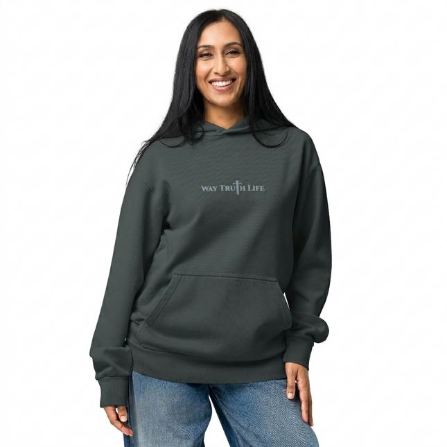 New Way Truth Life Urban Garment-Dyed Hoodie Dark