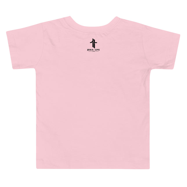 Jesus The Truth Christian kids t-shirt in Pink, back view