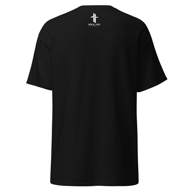 Jesus Revival Christian t-shirt in Black, back view