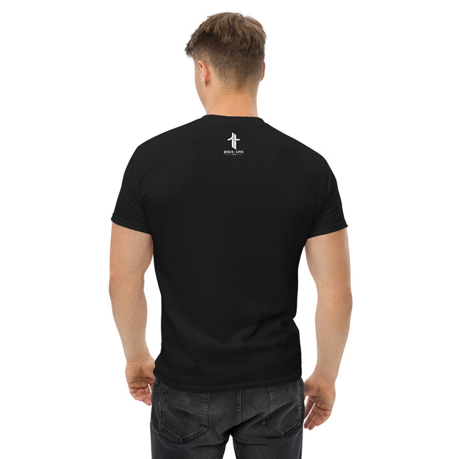 Jesus Revival Christian t-shirt in Black, back view