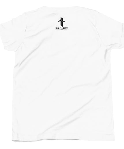 Revival Way Truth Life Christian youth t-shirt in White, back view